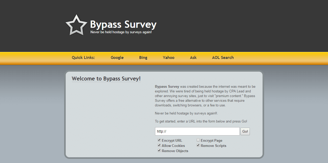 Read more about the article bypass surveys