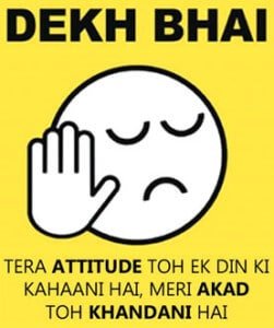 attitude whatsapp dp