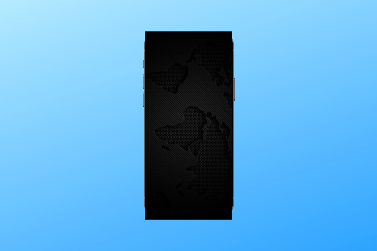 Tapeta na plochu Black World Map pro iPhone - 10