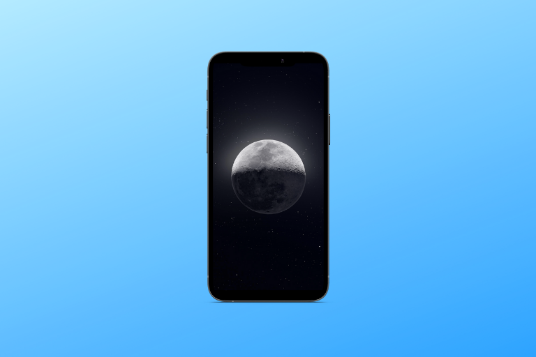Dark Moon iPhone wallpaper - 18
