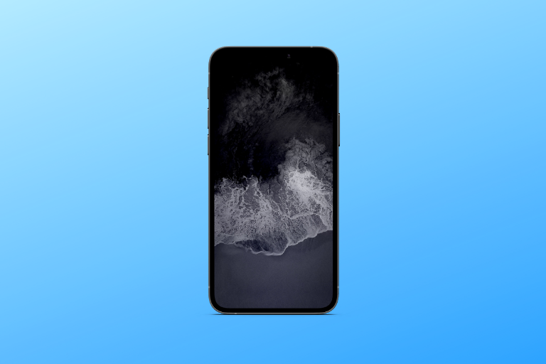 4. Estetická černá tapeta pro iPhone - 4